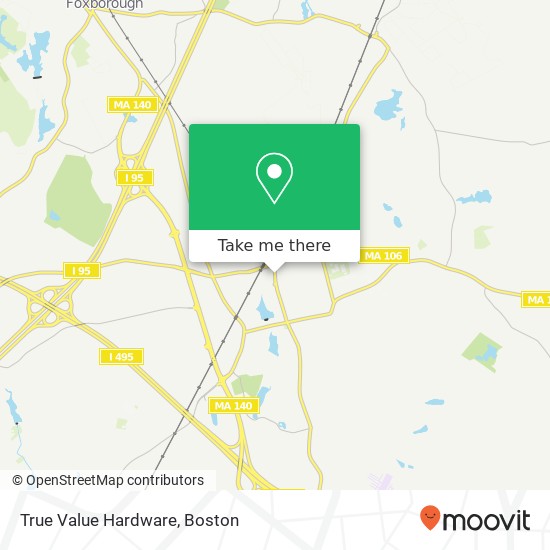 Mapa de True Value Hardware