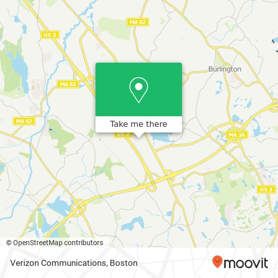 Verizon Communications map