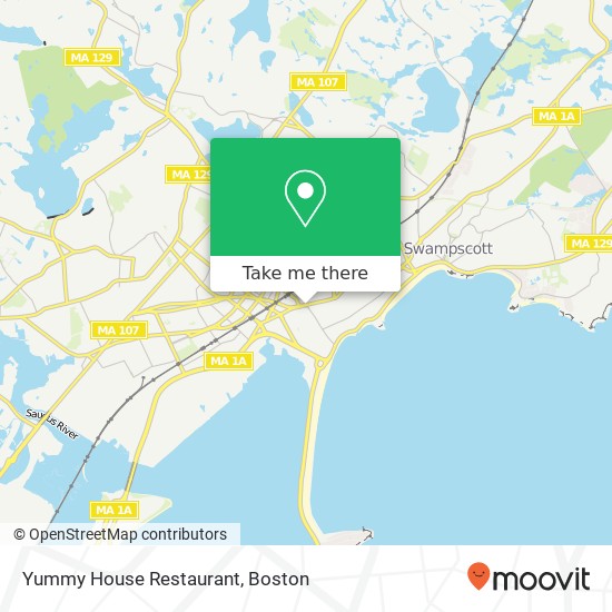 Mapa de Yummy House Restaurant