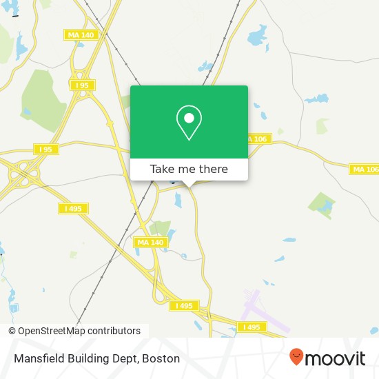 Mansfield Building Dept map