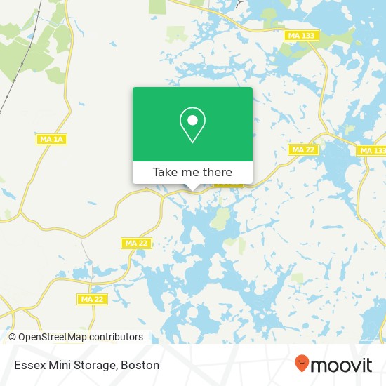 Essex Mini Storage map