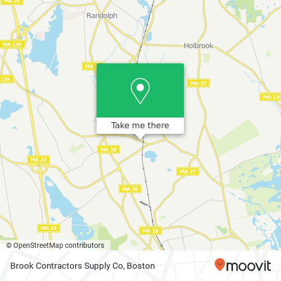 Brook Contractors Supply Co map