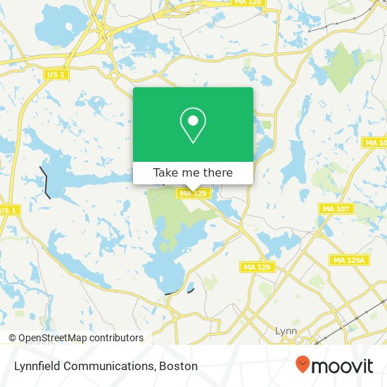 Lynnfield Communications map