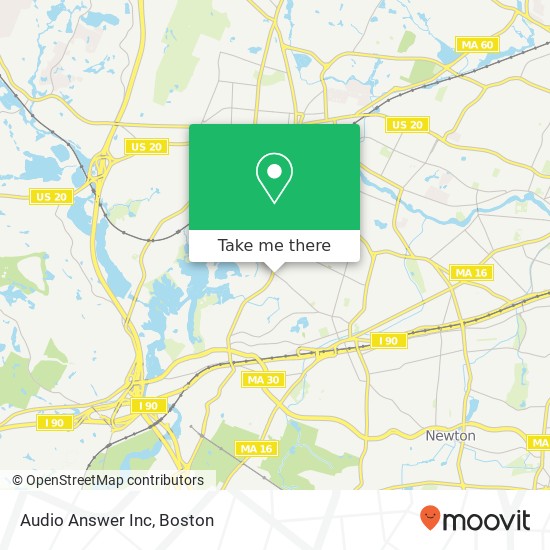 Audio Answer Inc map