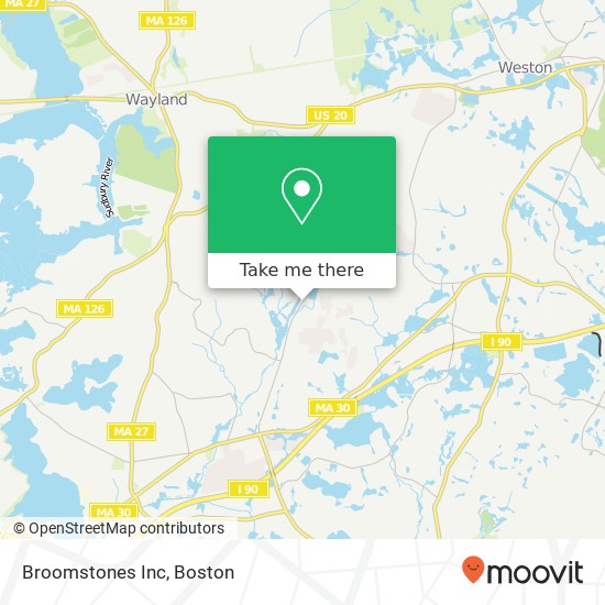 Broomstones Inc map