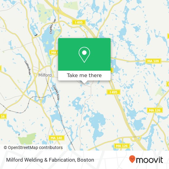 Mapa de Milford Welding & Fabrication