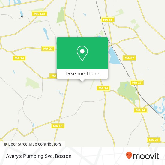 Mapa de Avery's Pumping Svc