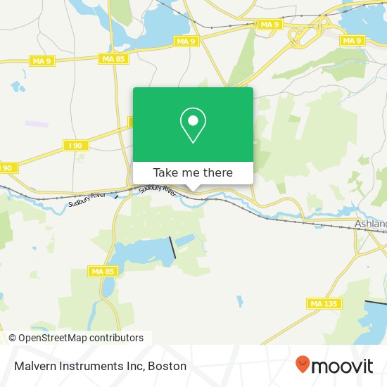 Malvern Instruments Inc map