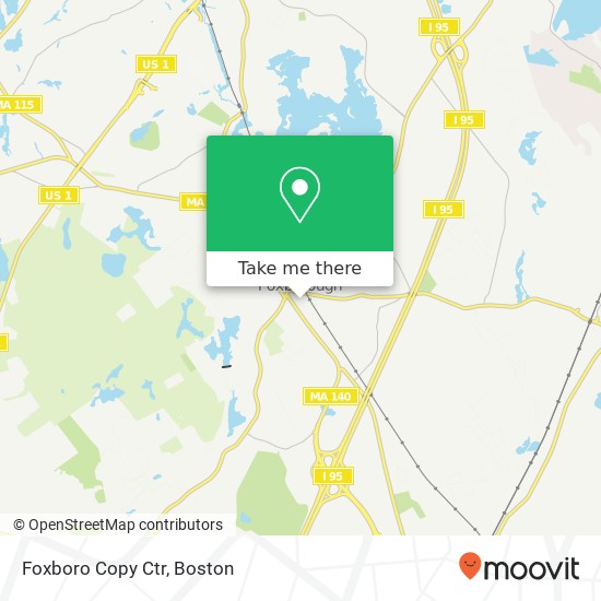 Foxboro Copy Ctr map