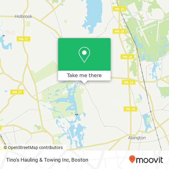 Tino's Hauling & Towing Inc map