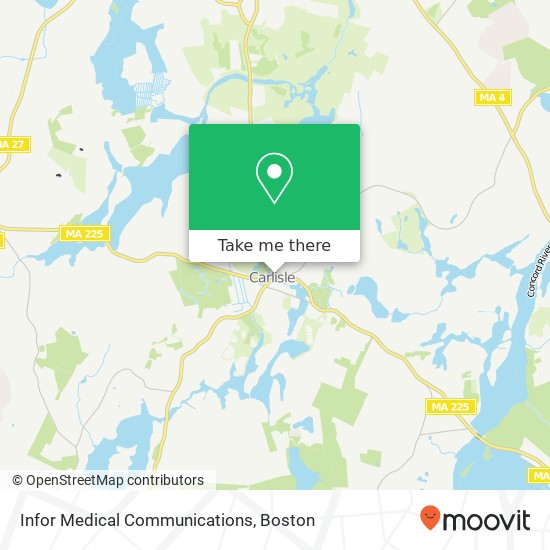 Infor Medical Communications map