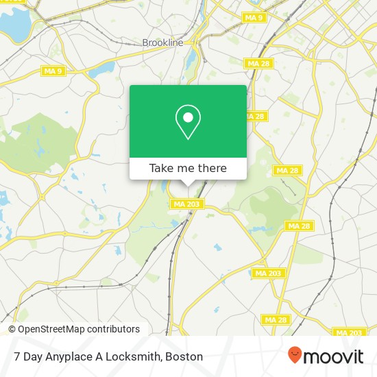 7 Day Anyplace A Locksmith map