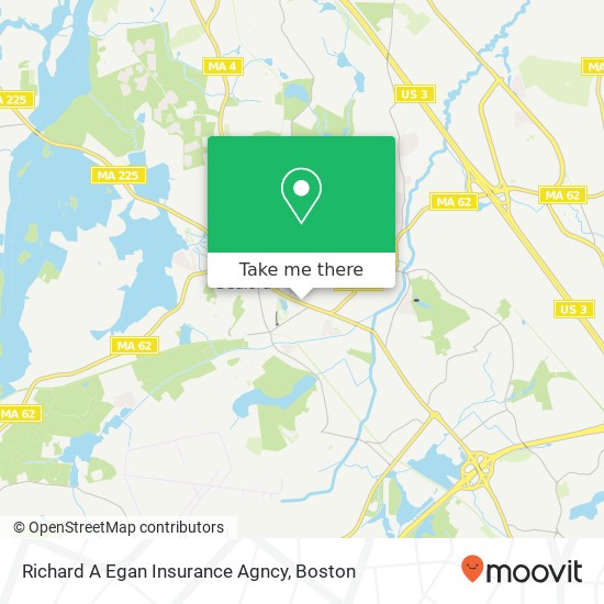 Richard A Egan Insurance Agncy map