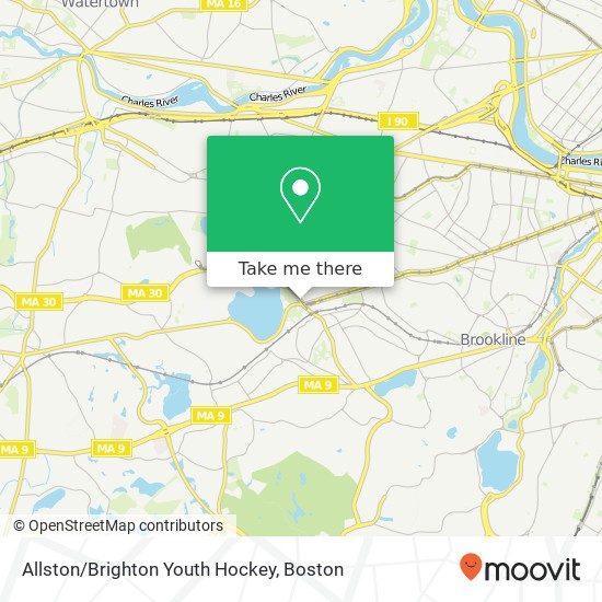 Allston/Brighton Youth Hockey map