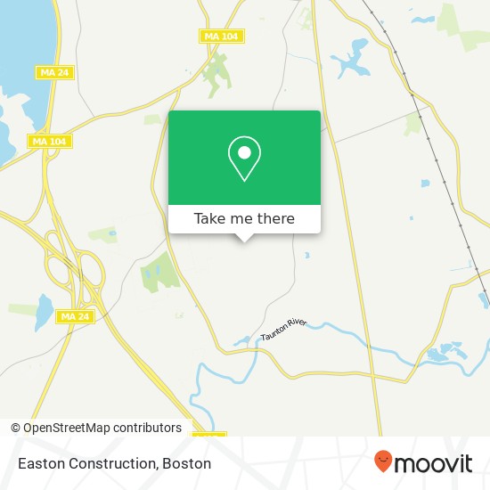 Easton Construction map