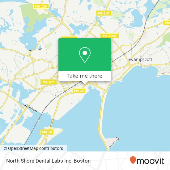 North Shore Dental Labs Inc map