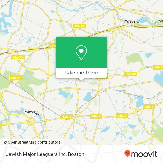 Mapa de Jewish Major Leaguers Inc