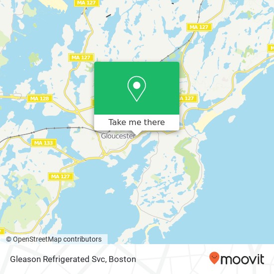 Gleason Refrigerated Svc map