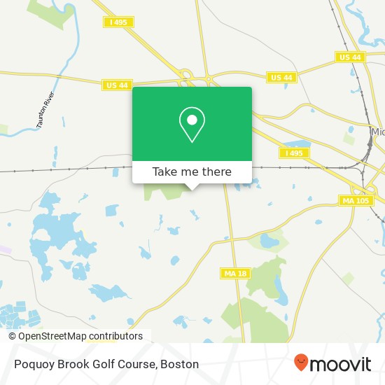 Mapa de Poquoy Brook Golf Course