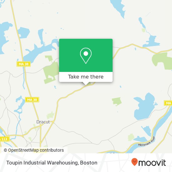 Toupin Industrial Warehousing map