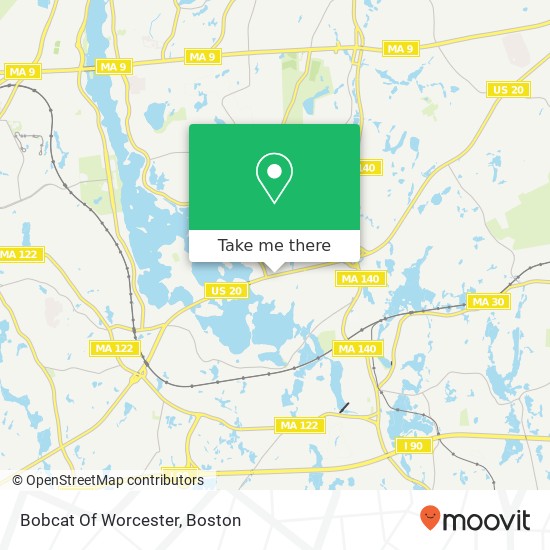 Mapa de Bobcat Of Worcester