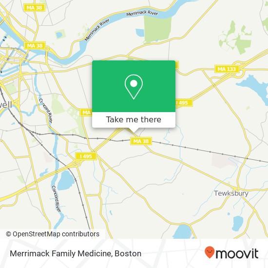 Mapa de Merrimack Family Medicine