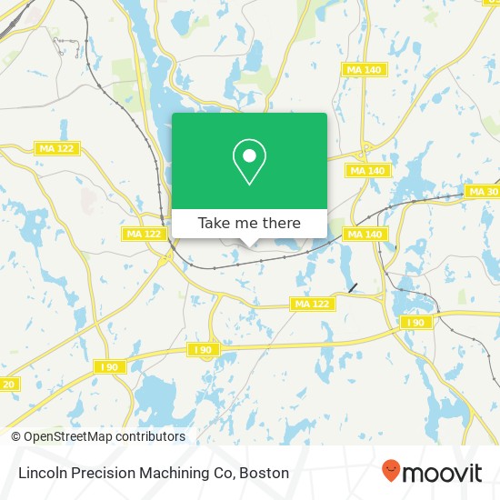 Mapa de Lincoln Precision Machining Co