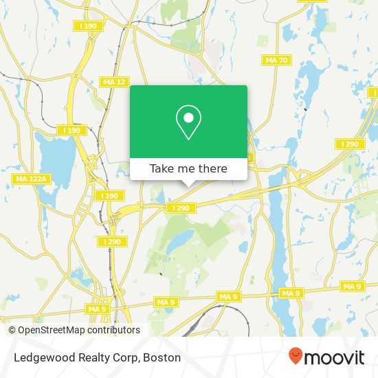 Ledgewood Realty Corp map