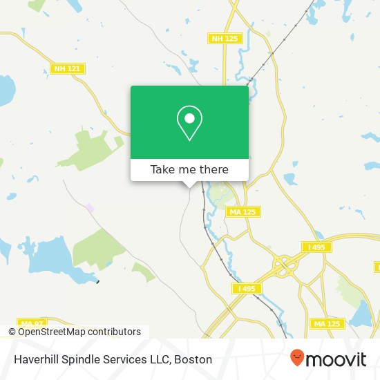 Mapa de Haverhill Spindle Services LLC