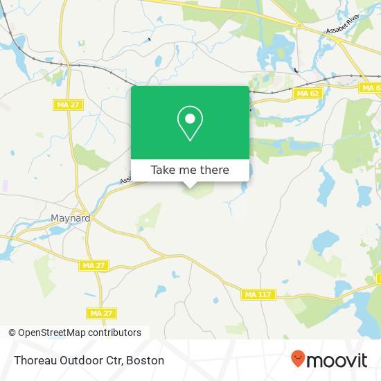 Thoreau Outdoor Ctr map