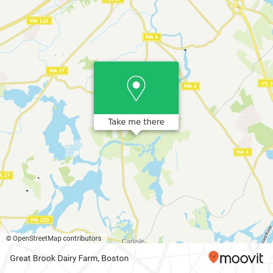 Great Brook Dairy Farm map
