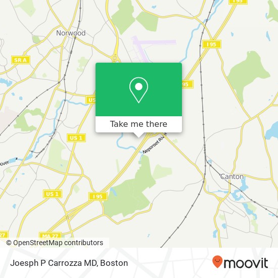 Joesph P Carrozza MD map