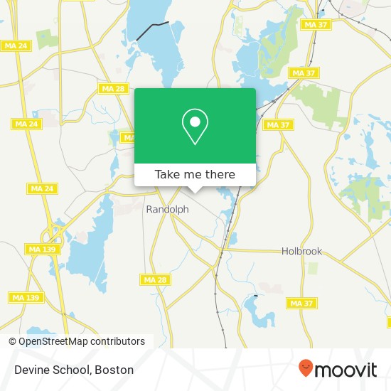 Devine School map