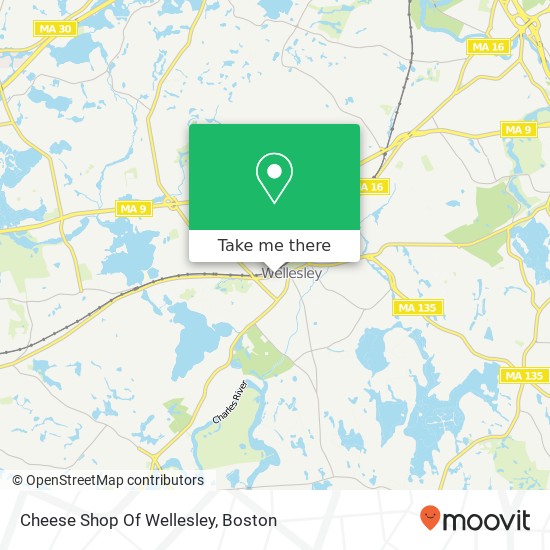 Mapa de Cheese Shop Of Wellesley