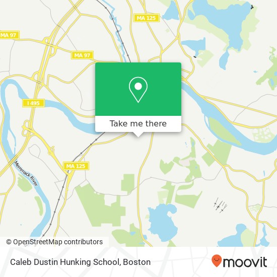 Caleb Dustin Hunking School map