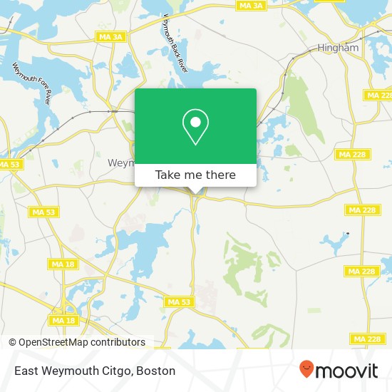 Mapa de East Weymouth Citgo