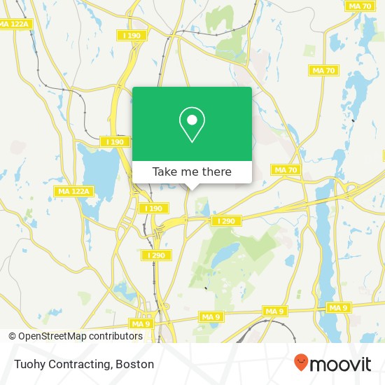 Tuohy Contracting map