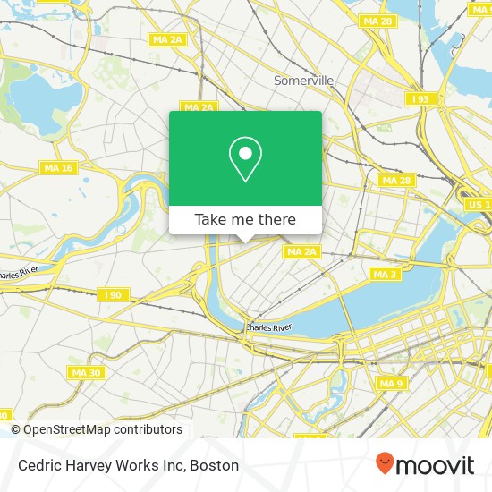 Mapa de Cedric Harvey Works Inc