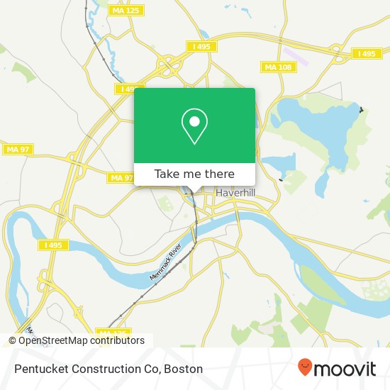 Mapa de Pentucket Construction Co