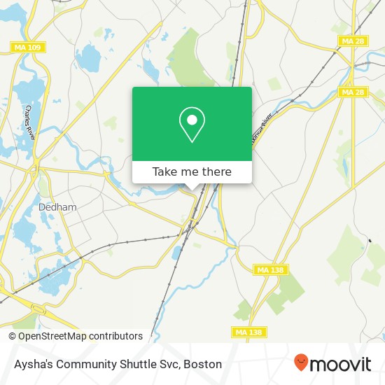 Aysha's Community Shuttle Svc map