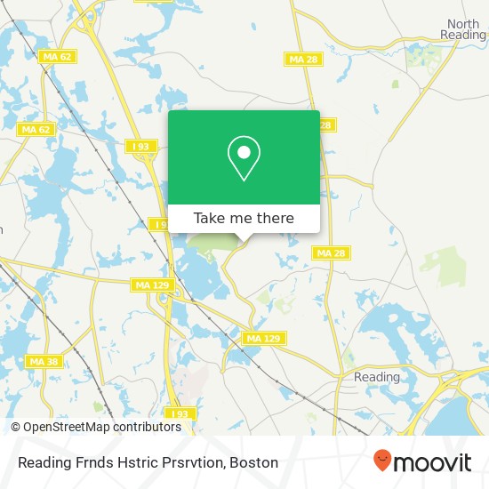 Mapa de Reading Frnds Hstric Prsrvtion