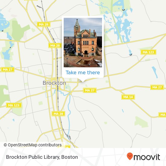 Brockton Public Library map
