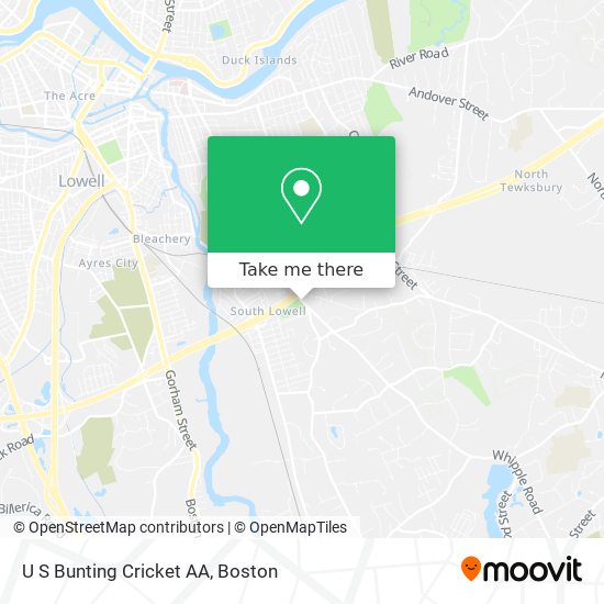 U S Bunting Cricket AA map