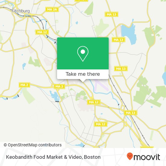 Mapa de Keobandith Food Market & Video