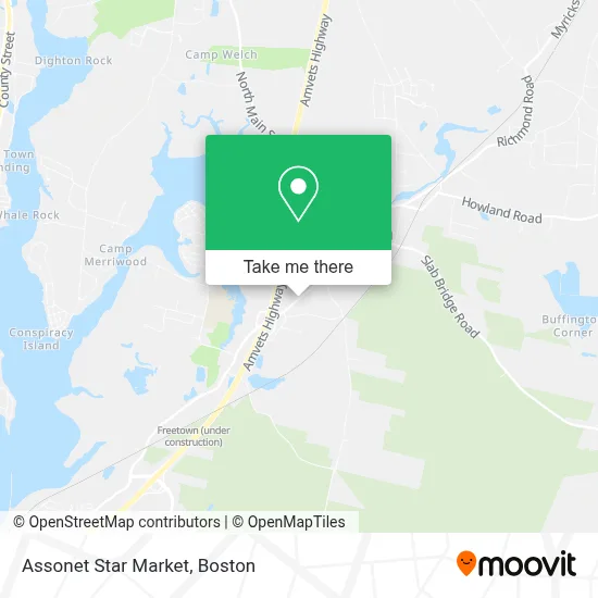 Assonet Star Market map