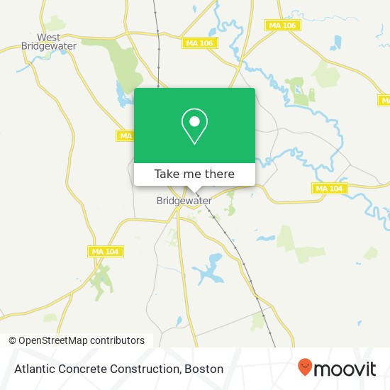 Atlantic Concrete Construction map