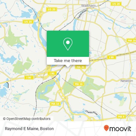 Mapa de Raymond E Maine