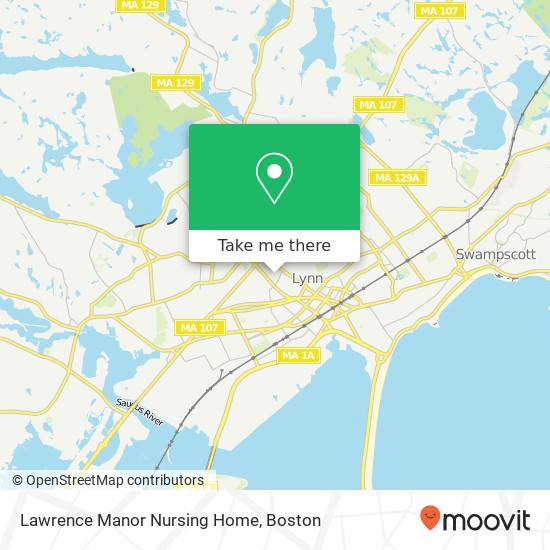 Mapa de Lawrence Manor Nursing Home