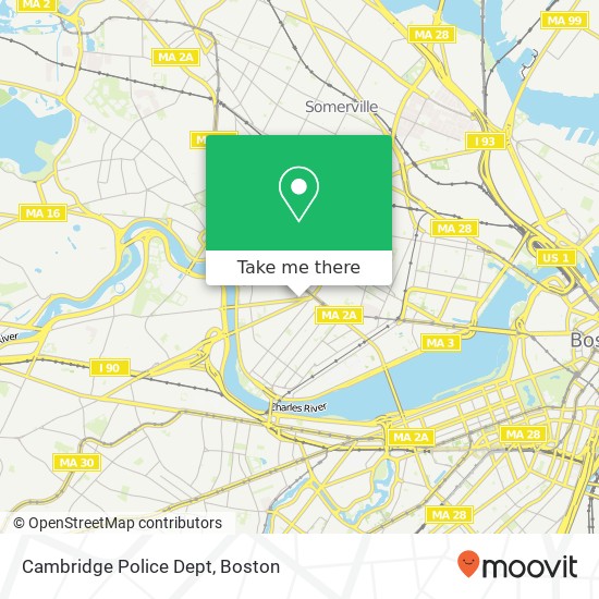 Mapa de Cambridge Police Dept