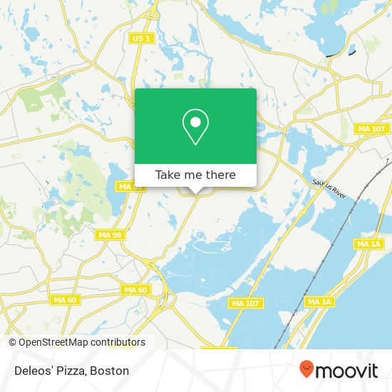 Mapa de Deleos' Pizza